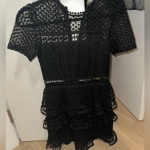 black aqua dress (purchased from bloomingdale’s) size XS.